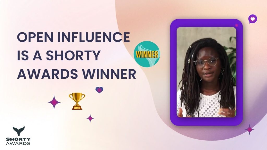 Open Influence is a Shorty Awards Winner for Retail & E-commerce