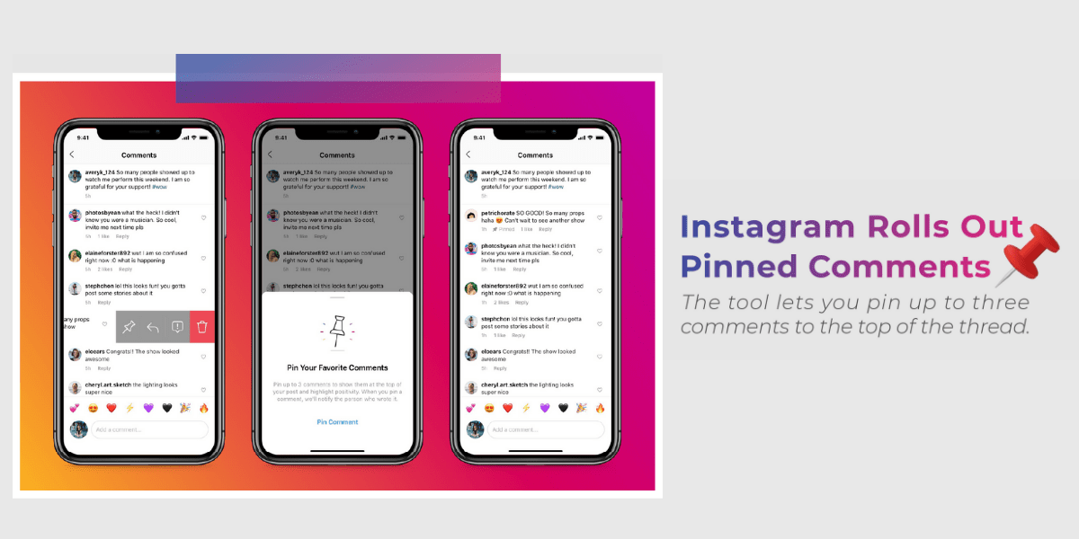 Instagram Rolls Out Pinned Comments