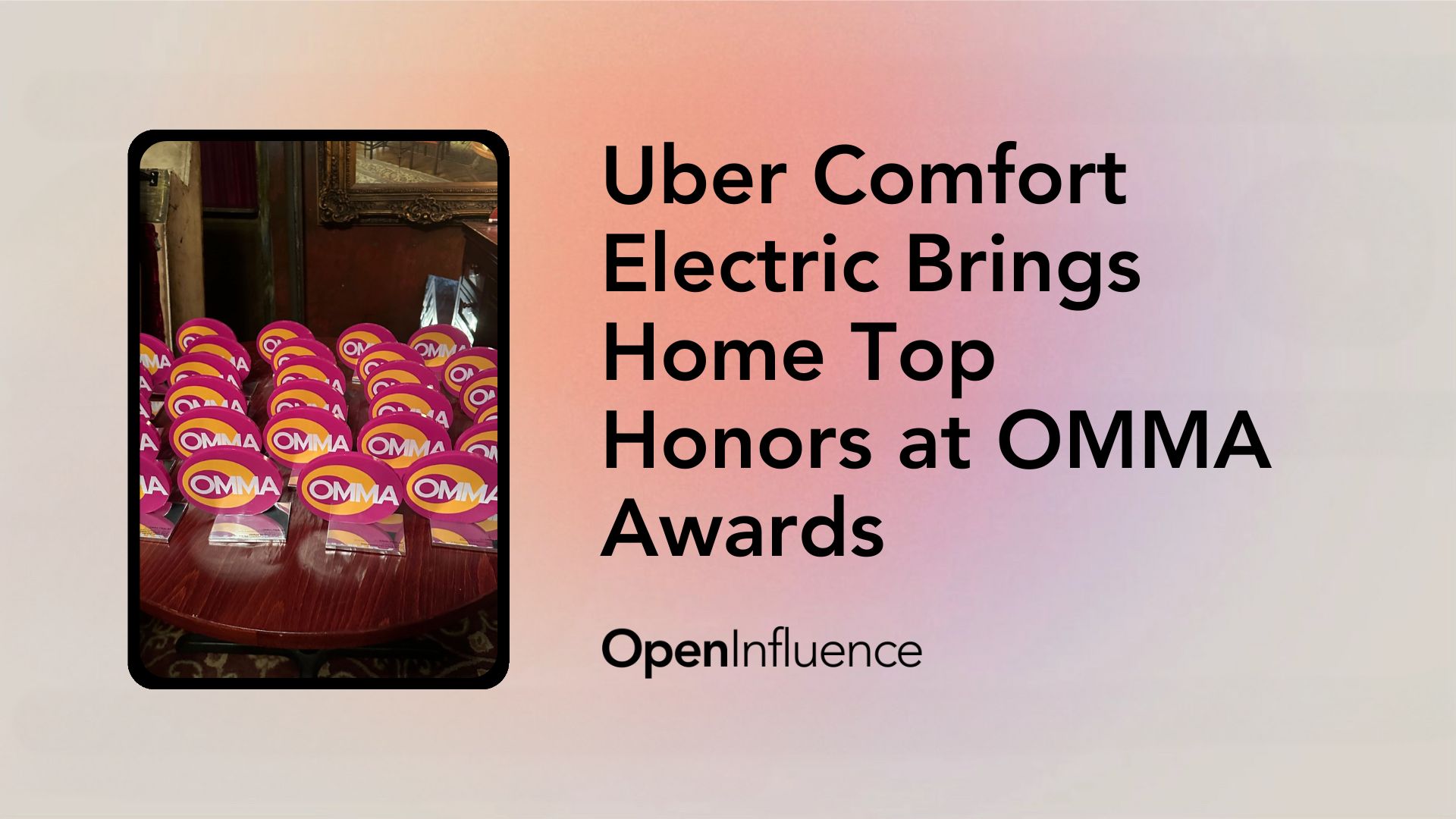 Open Influence Wins at the OMMA Awards