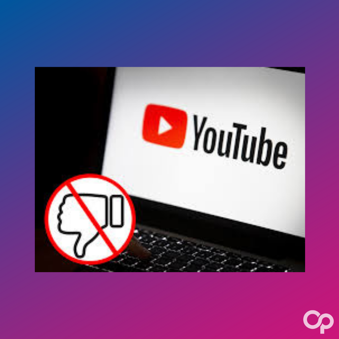 YouTube cancels dislike button number count.