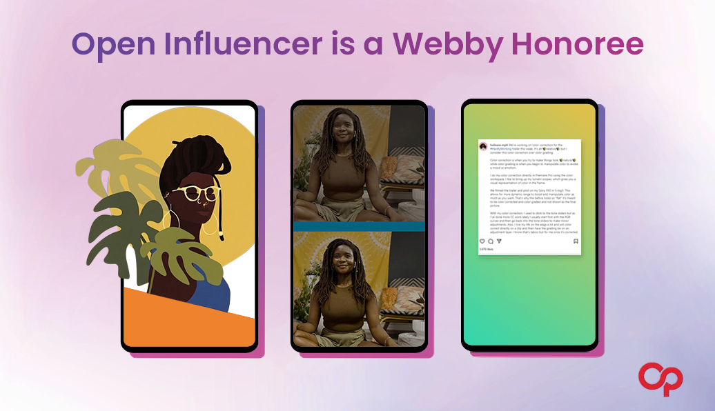 Open Influence is Recognized as a 2022 Webby Awards Honoree