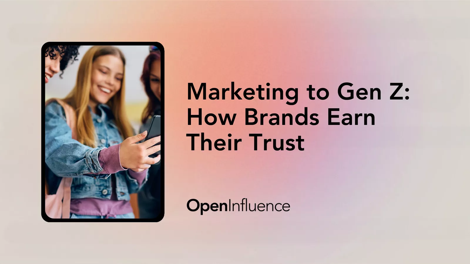Banner image that says "Marketing to Gen Z: How Brands Earn Their Trust"