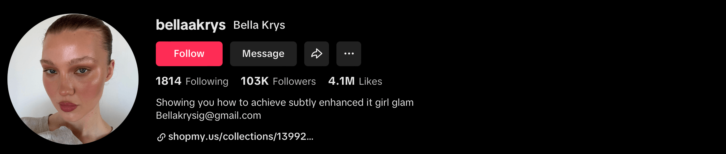 Makeup influencer Bellaakrys
